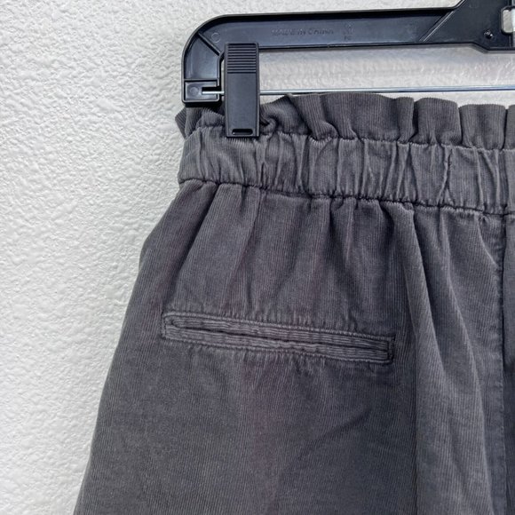 Zara gray high waisted elastic waist ruffle top paperbag Size: M - Picture 7 of 7